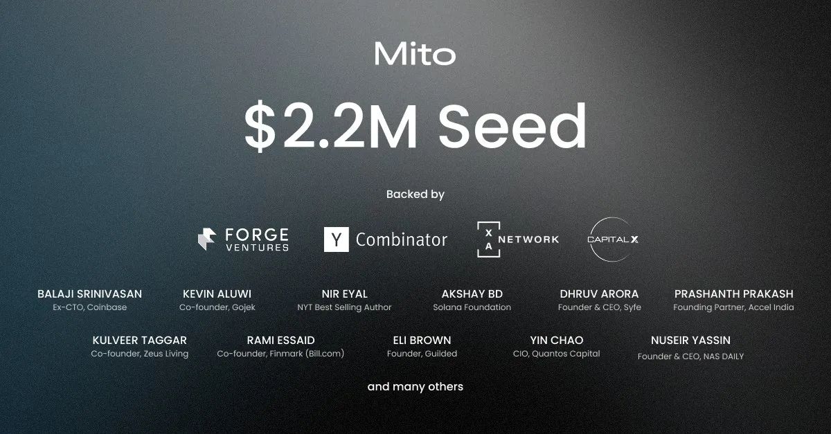 Mito Health Raises US$2.2M in Seed Round