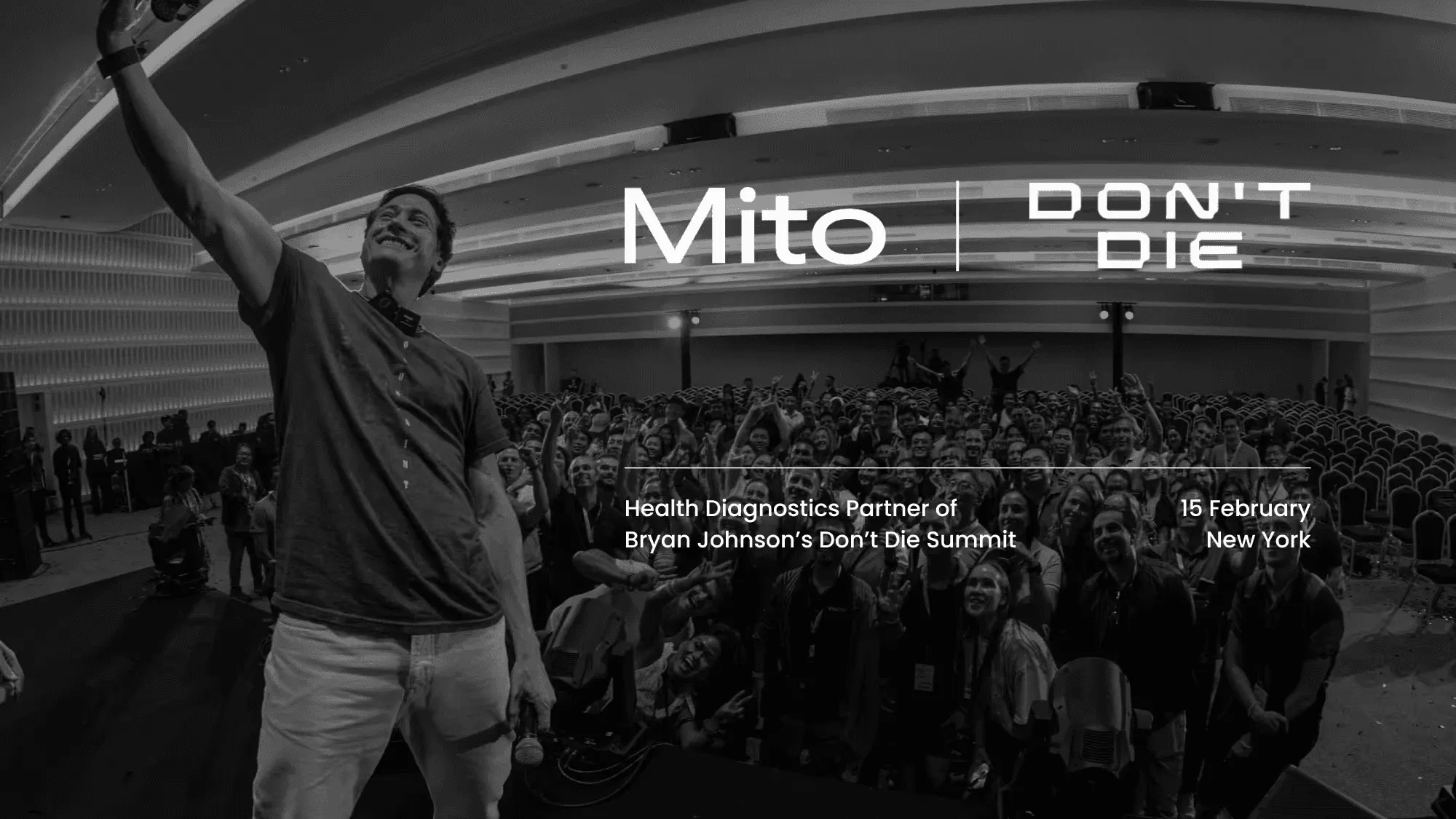 Mito Health Joins Bryan Johnson's Don't Die Summit as an Official Health Diagnostics Partner
