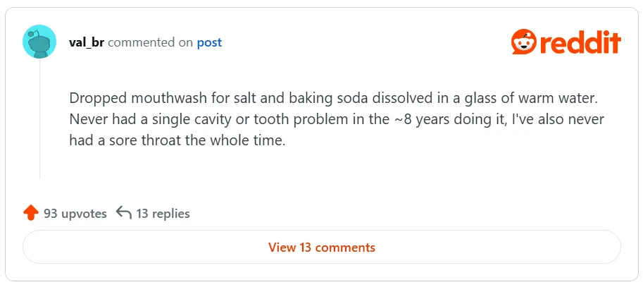 Salt and Baking Soda Mouthwash for Oral Health